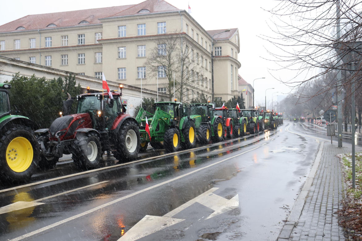 Protest rolników w Poznaniu 