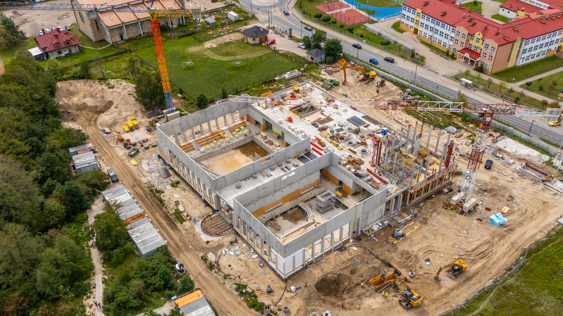 Budowa kompleksu basenowego na Białołęce