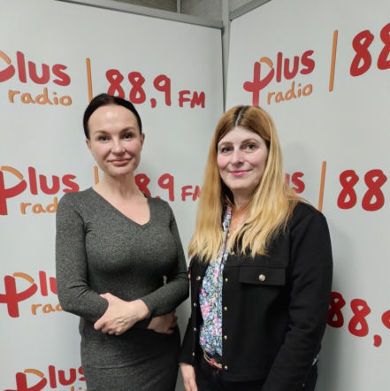 W studiu radia plus Dorota Pundyk, prezeska Stowarzyszenia Johannes Quistorp oraz Aleksandra Kopińska-Szykuć, architekt.