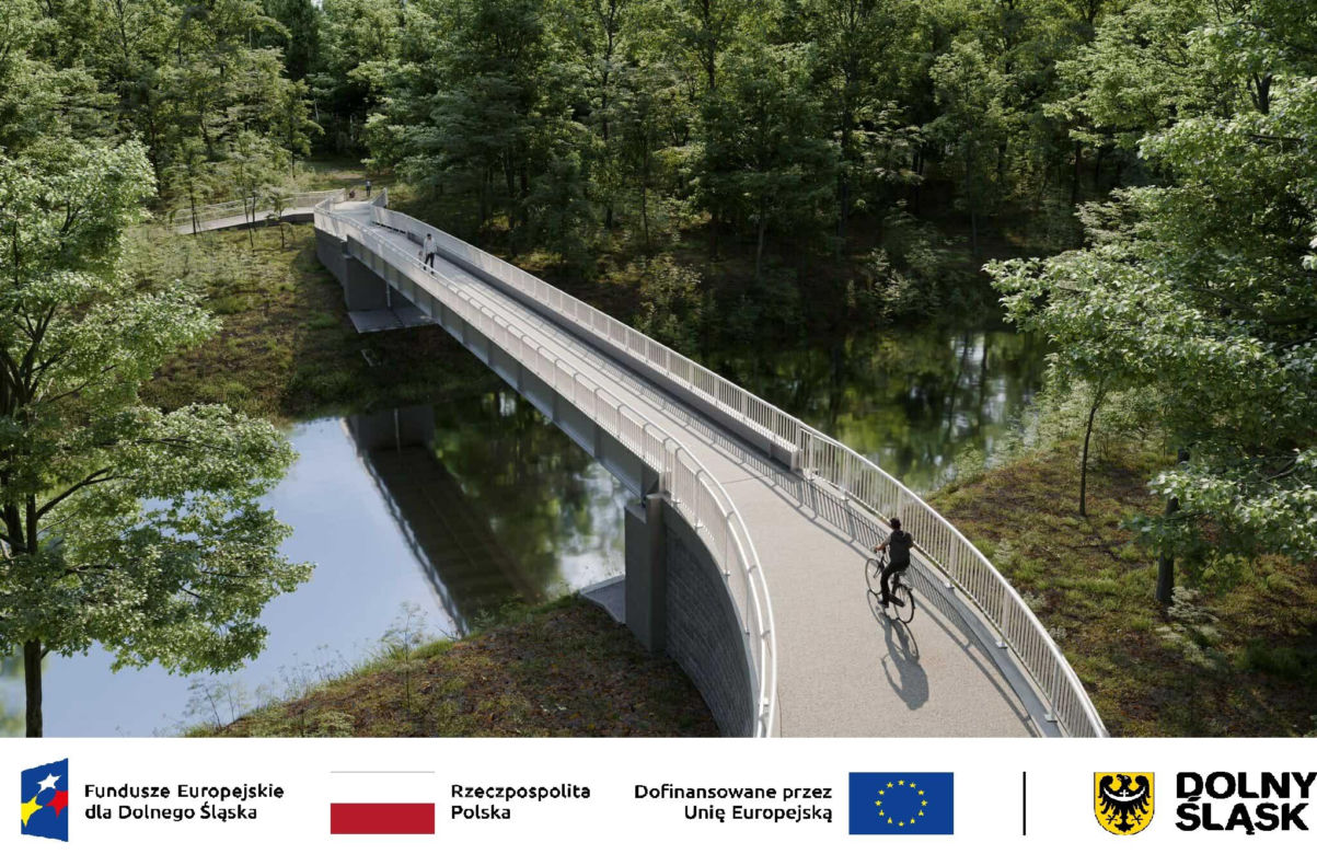 Powstaje nowa kładka nad Widawą we Wrocławiu. To część Odrzańskiej Trasy Rowerowej