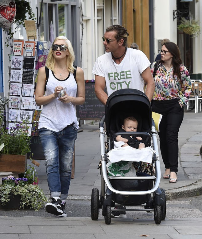 Gwen Stefani z rodziną na lodach