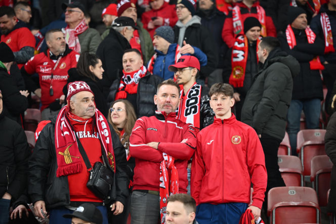 Widzew Łódź - Lech Poznań: Zdjęcia kibiców i zawodników z meczu 24. kolejki PKO BP Ekstraklasy