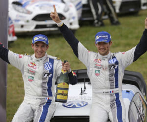 Rajd Polski 2014 wygrał Sebastien Ogier,  Volkswagen Polo R WRC