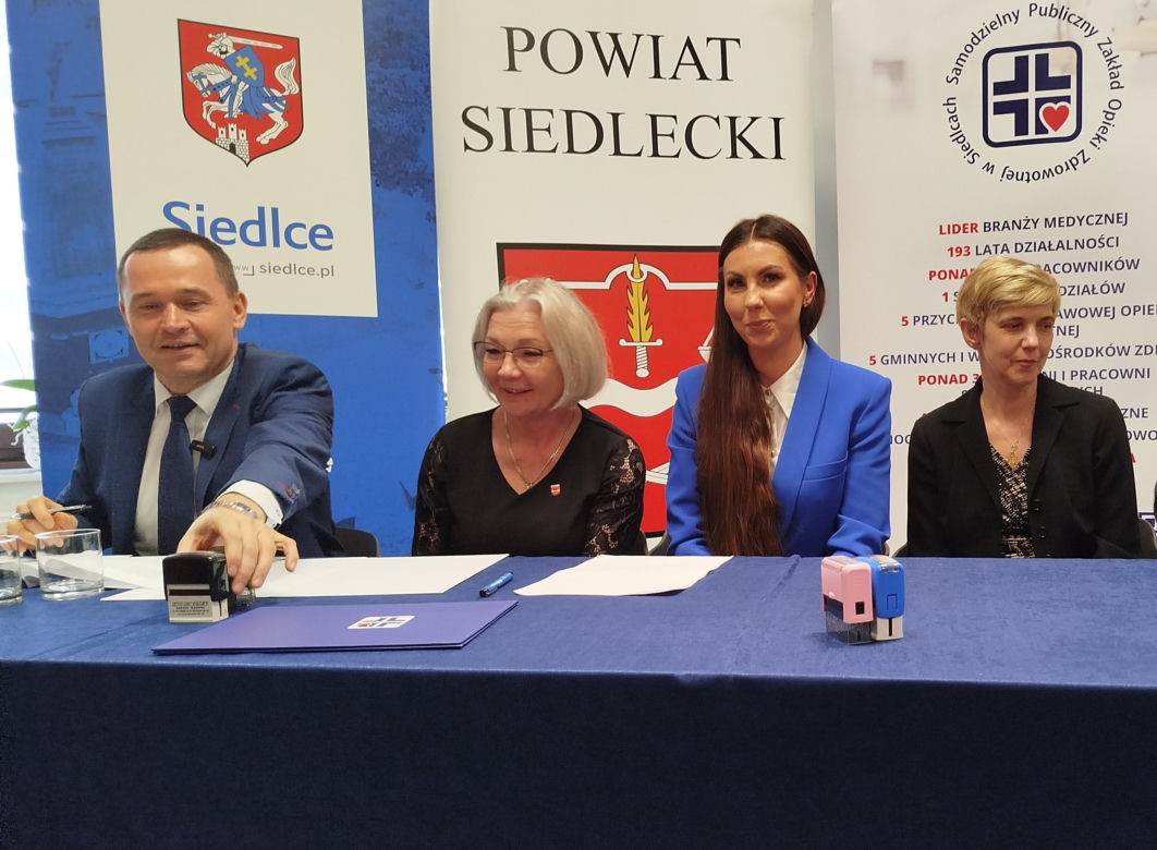 Umowa na przekazanie dotacji na zakup nowego sprzętu dla Szpitala Miejskiego w Siedlcach została podpisana 28 kwietnia