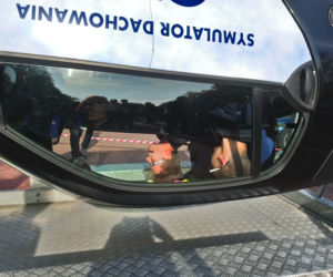 Symulator dachowania w Bełchatowie. Niecodzienne zajęcia w szkołach