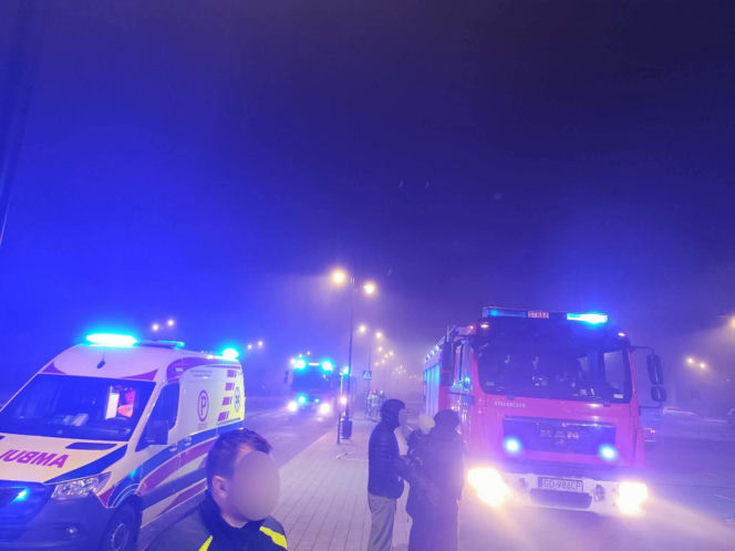 Pożar kampera w Ustce