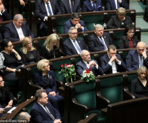 Jolanta Szczypińska. Uroczyste pożegnanie przyjaciółki Kaczyńskiego