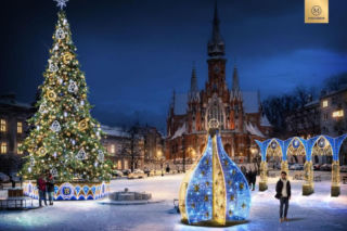 Kraków pokazał świąteczną iluminację. Gotyk przełożony na język świetlny
