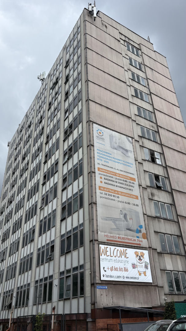 Budynek przy Teatralnej 9 w Sosnowcu - widok przed remontem