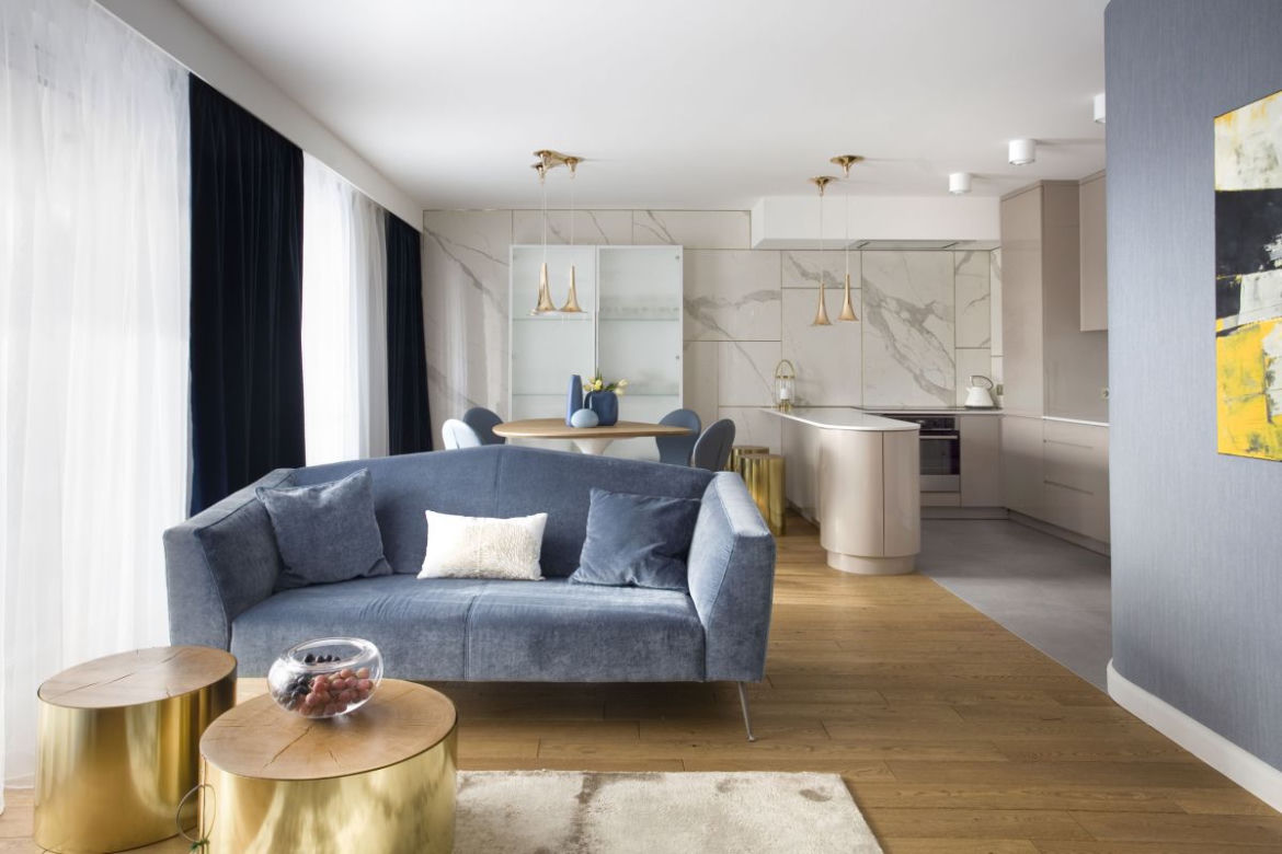 Eleganckie wnętrze apartamentu