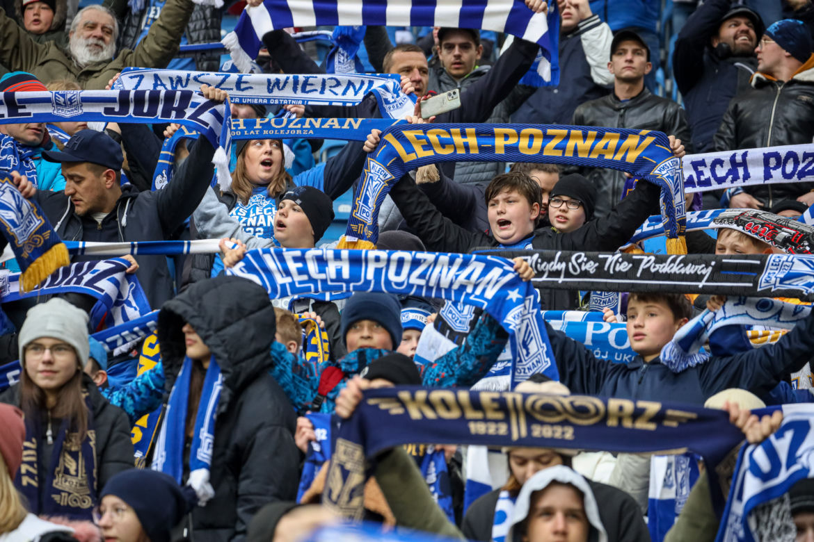Lech Poznań - Cracovia. Tak bawili się kibice przy Bułgarskiej