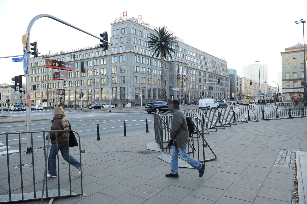 Tak wygląda centrum Warszawy przed Marszem Niepodległości