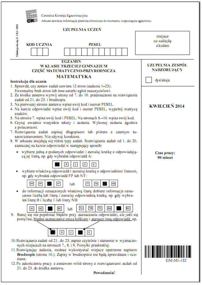 egzamin gimnazjalny oszuści