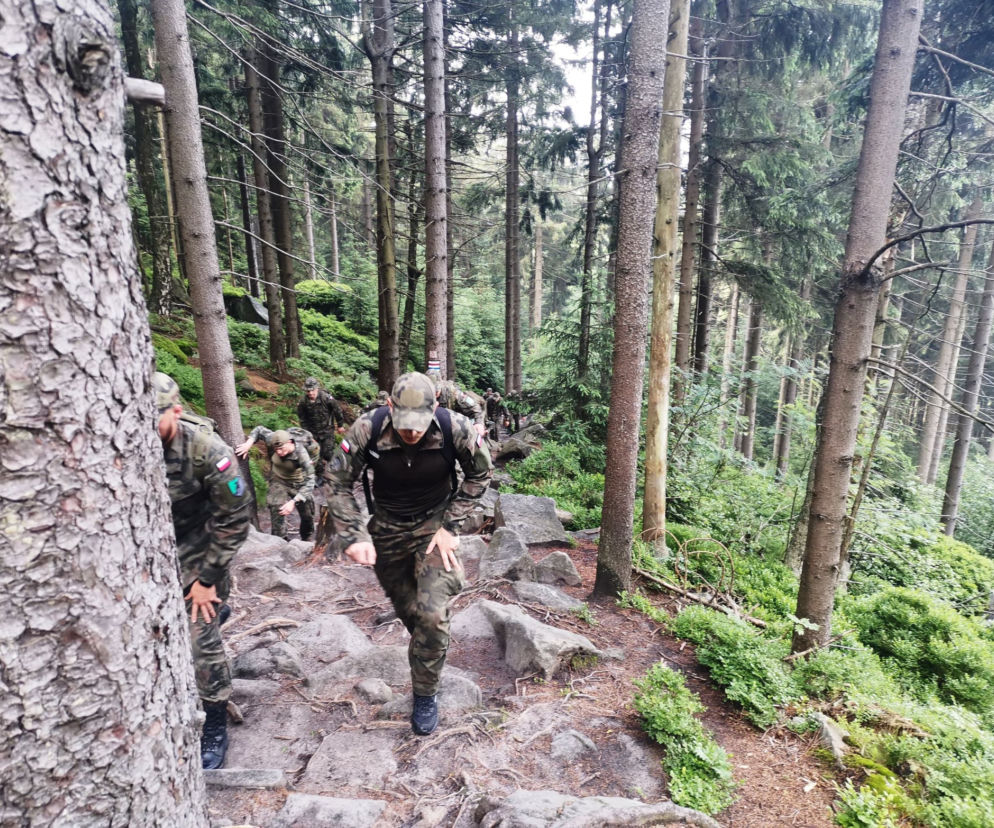 Zwiadowcy z 9 brygady na górskim szkoleniu w Sudetach