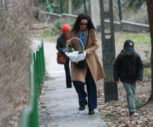 Marta Kaczyńska ze święconką
