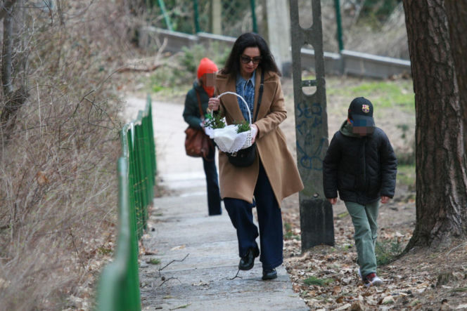 Marta Kaczyńska ze święconką