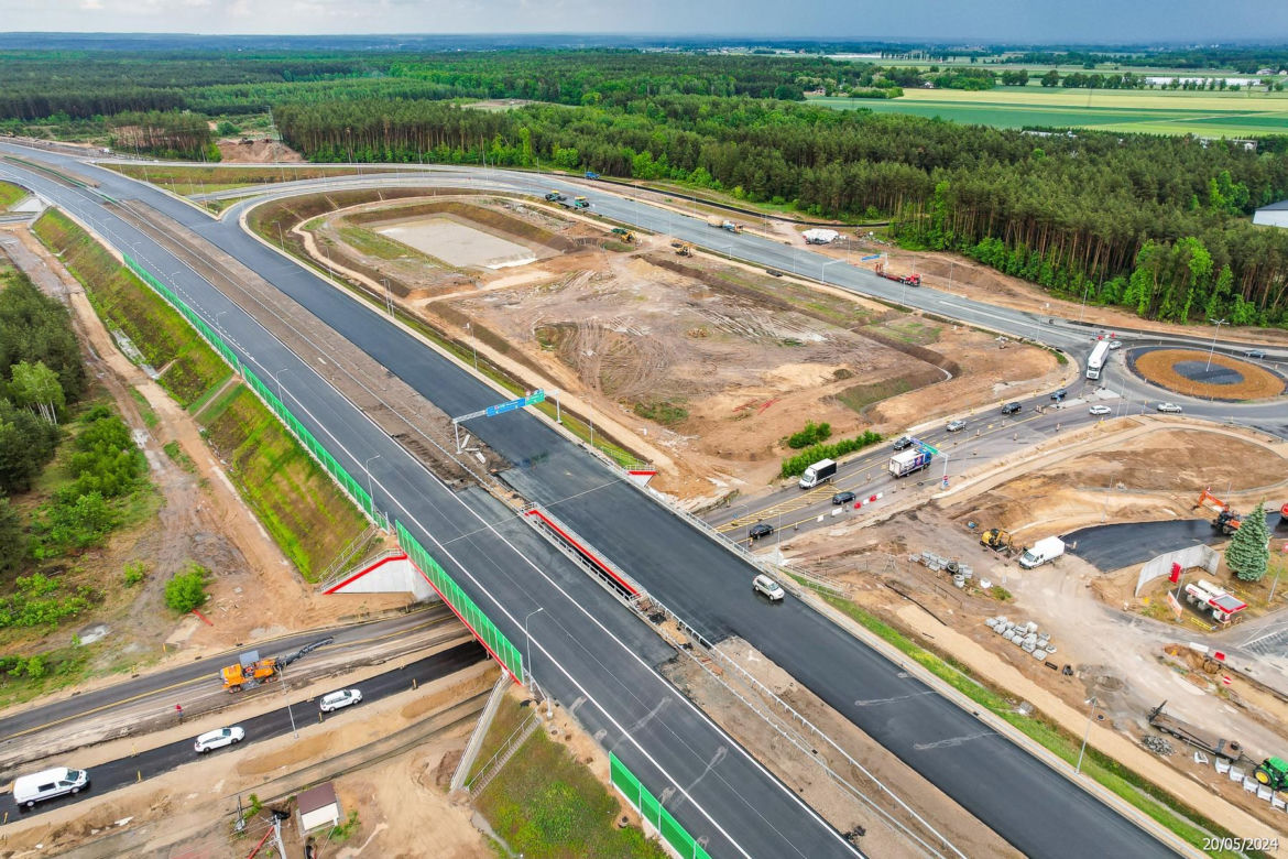 Tak wygląda plac budowy autostrady A2 od węzła Siedlce Zachód do węzła Siedlce Południe 