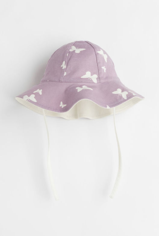 Kapelusz przeciwsłoneczny fioletowy H&M 29,99 zł