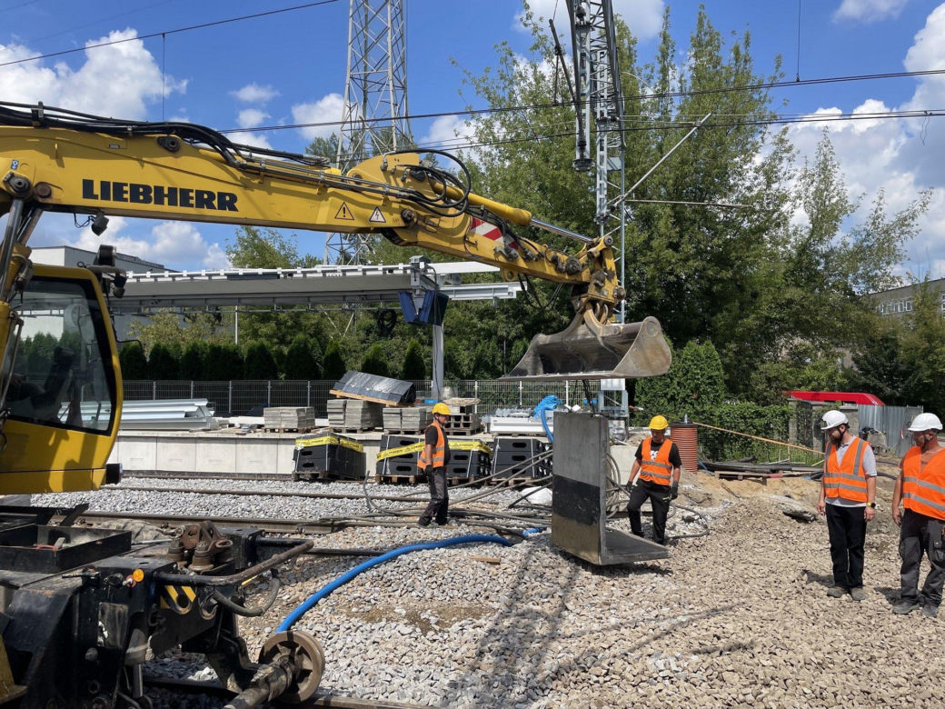 Prace na stacji Warszawa Gdańska (lipiec 2025)