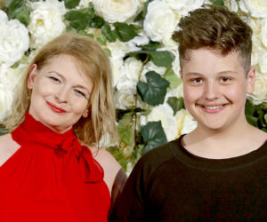 Dominika Ostałowska i jej syn Hubert Zduniak