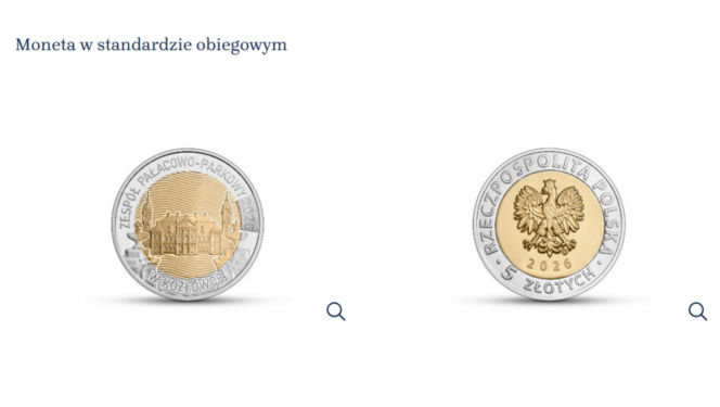 Moneta kolekcjonerska Pałac w Kozłówce