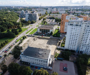 Plac budowy wieżowca Big Boy przy Lecha Kaczyńskiego 22 w Gdańsku