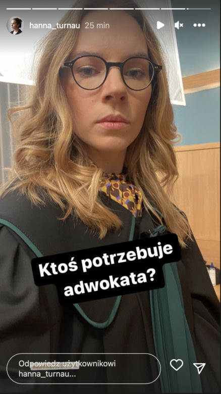 M jak miłość. Hanna Turnau (Sylwia) na planie