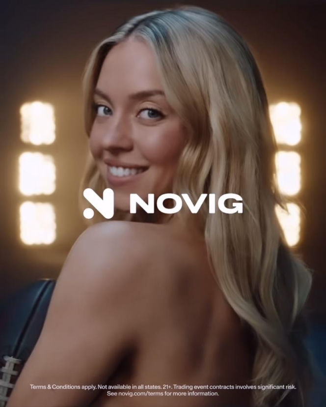 Rozebrana Sydney Sweeney w sportowej reklamie