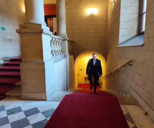 Pierwszy dzień w pracy nowego prezydenta Krakowa Łukasza Gibały