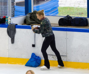 Aneta Zając na łyżwach