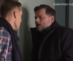 M jak miłość odc. 1665. Paweł (Rafał Mroczek), Igor (Bogusław Kudłek)