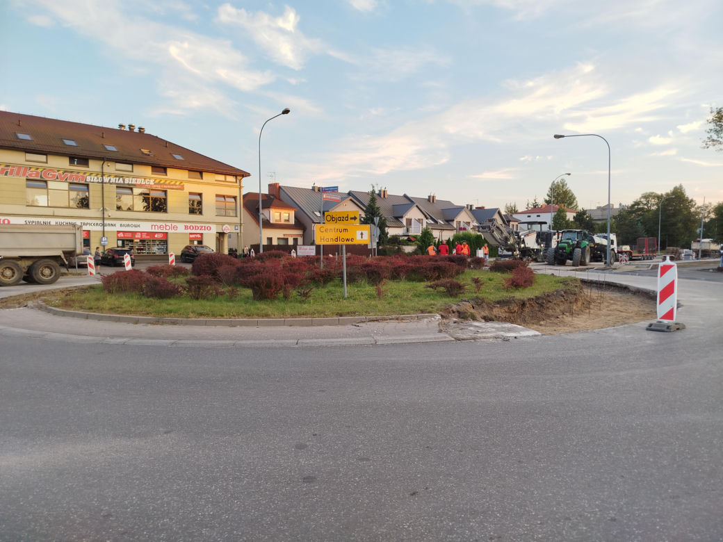 Siedlce: większe utrudnienia na ulicy Partyzantów na rondzie Solidarności