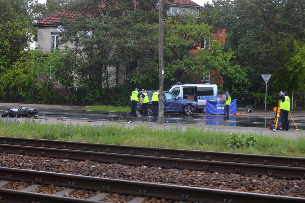 Śmiertelny wypadek z udziałem motocyklisty w Radości