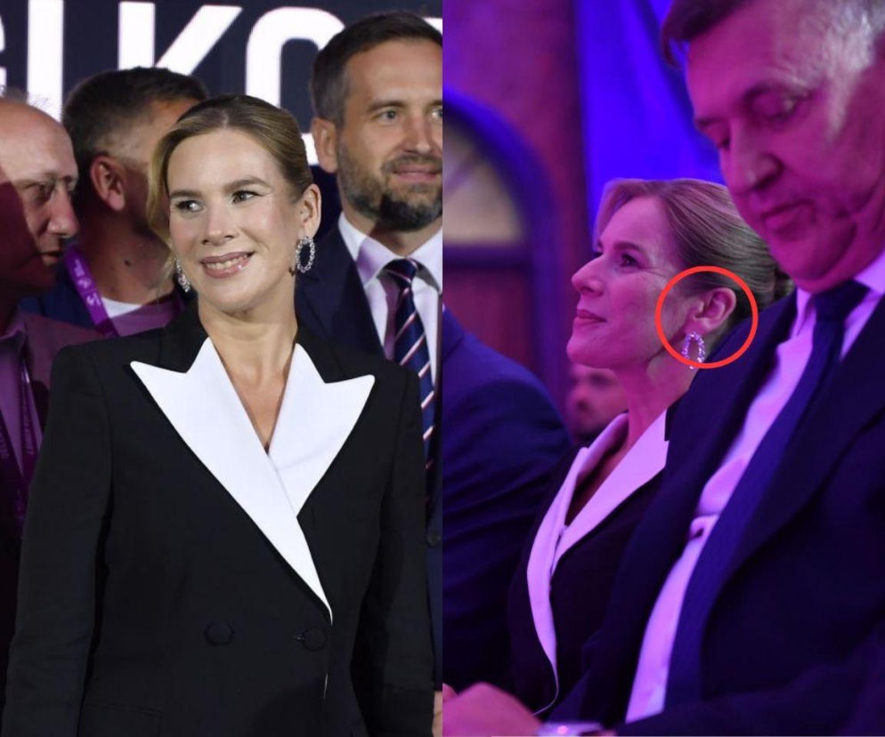 Marta Nawrocka zadała szyku w kolczykach