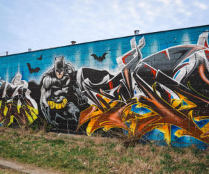 Przy ul. Mieszka I w Siedlcach można podziwiać całą galerię murali i graffiti