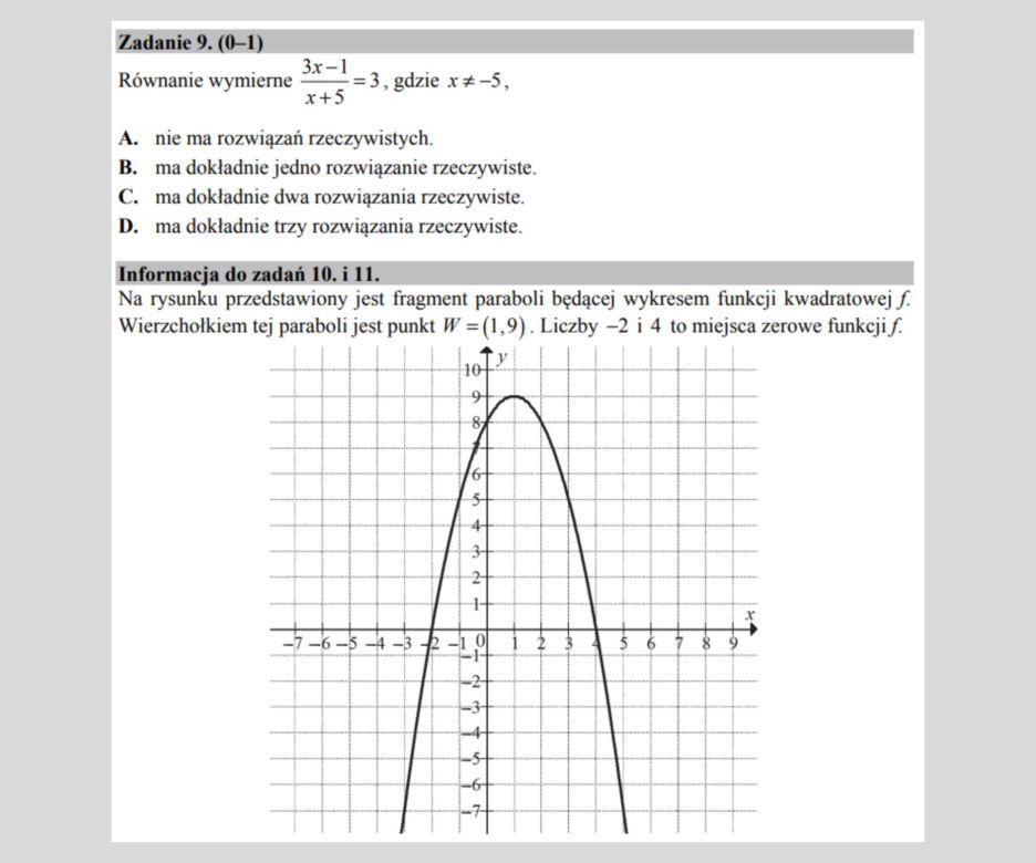 Matura matematyka 2023 - te zadania musisz umieć!