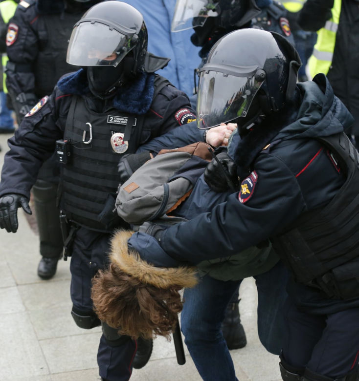 Wyszyli na ulice dla Navalnego. Protesty w Rosji.
