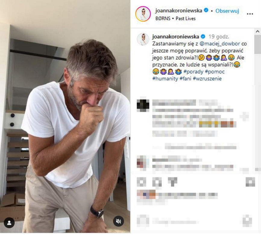 Maciej Dowbor chciał wymiotować, Joanna Koroniewska zrobiła przedstawienie!  "Lekarze byli bezsilni"