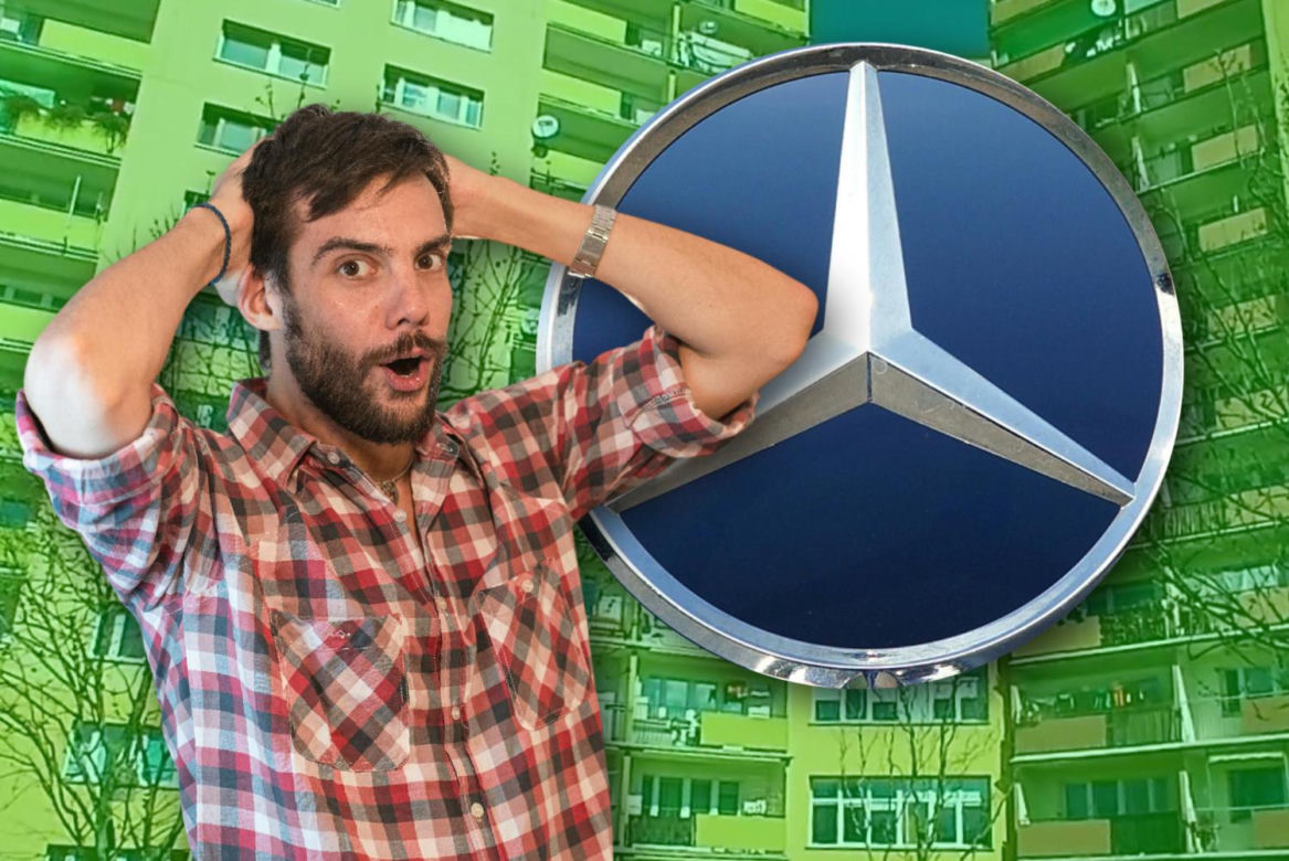 To prawdopodobnie największe logo Mercedesa na świecie. Znajdziesz je w polskim mieście