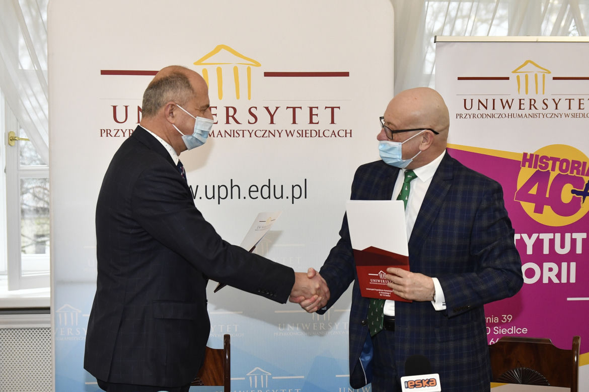 Podpisanie umowy o współpracy pomiędzy UPH i ZSP nr 1 w Siedlcach