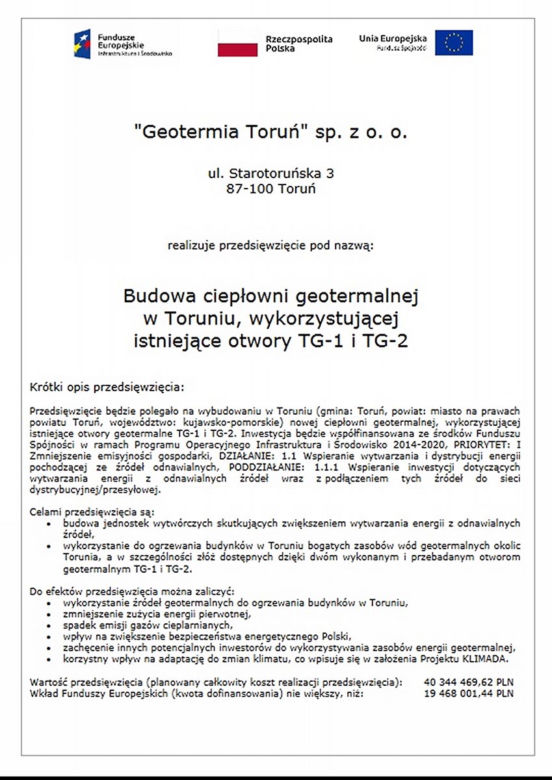 Elektrownia geotermalna ojca Rydzyka