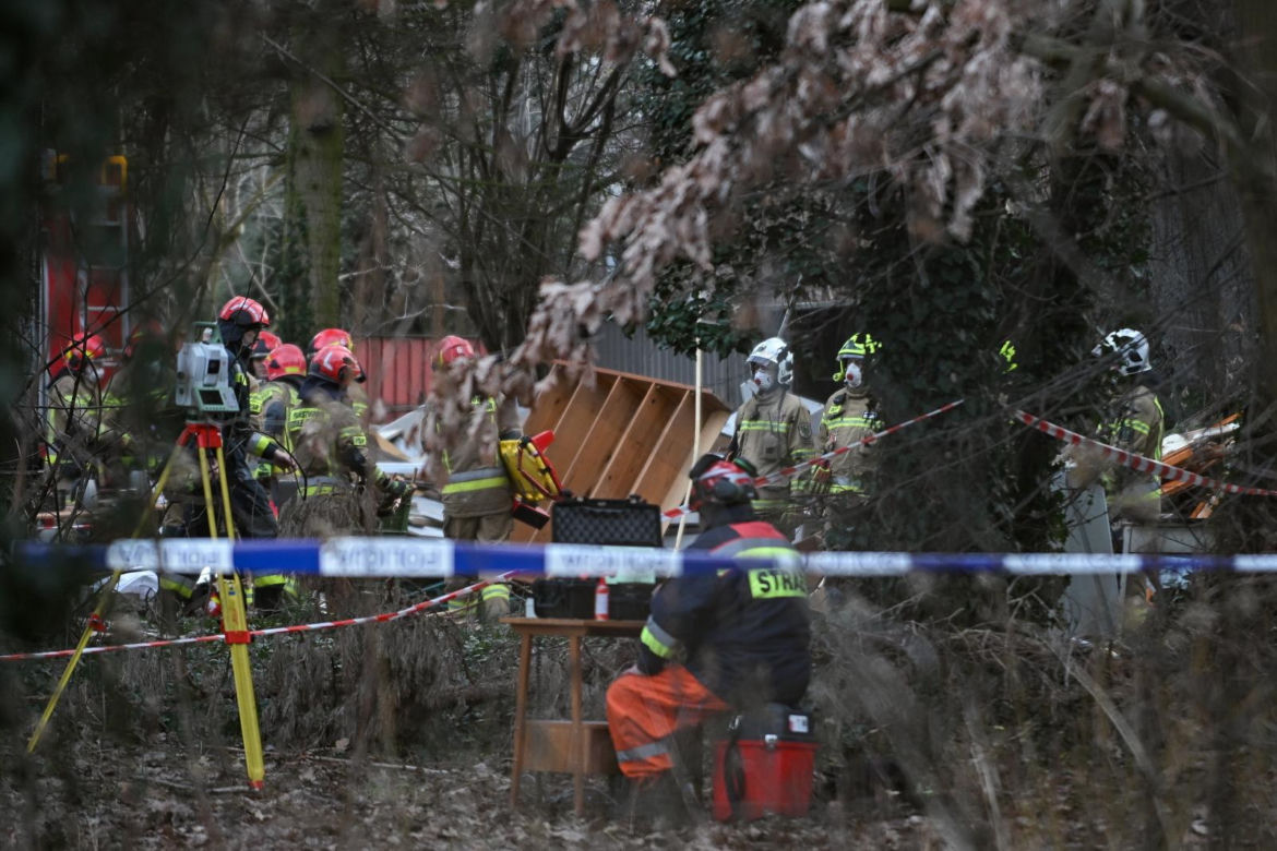 Runął strop budynku w Warszawie (23.01.2025)
