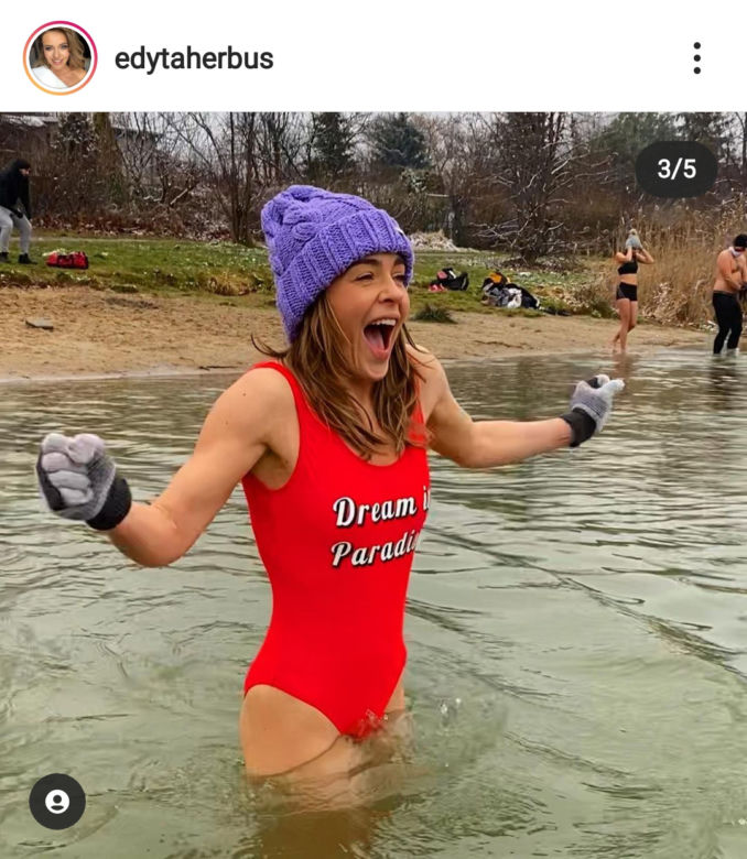 Edyta Herbuś morsuje