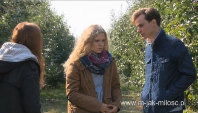 M jak miłość odc. 1117. Natalka (Marcjanna Lelek), Darek (Marcel Sabat), Ula (Iga Krefft)