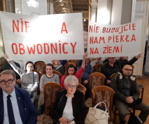 Protest w czasie sesji rady! Mieszkańcy nie chcą obwodnicy