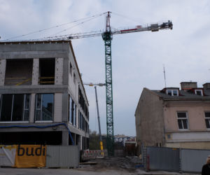 Postępy prac budowlanych przy ulicy Staszica, SPSK nr 1 w Lublinie