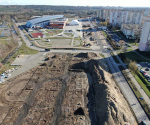 Przebudowa ulicy Szafera w Szczecinie - luty 2020