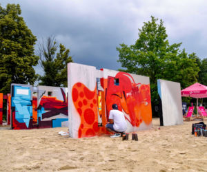 Tak wygląda sztuczna plaża przy Stadionie Śląskim. Rozkręcaliśmy tam imprezę w ramach Eska Summer City