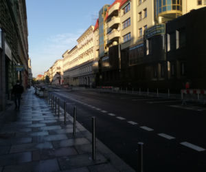 Przebudowa ulic w centrum Szczecina - listopad 2020