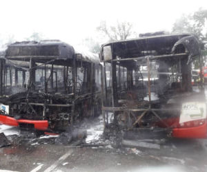 Nowy Sącz. Znowu pożar w miejskim autobusie! W środku byli pasażerowie